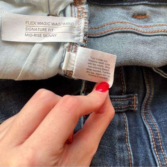 Lane Bryant Dark Wash Skinny Jean Size 20 - Picture 5 of 11